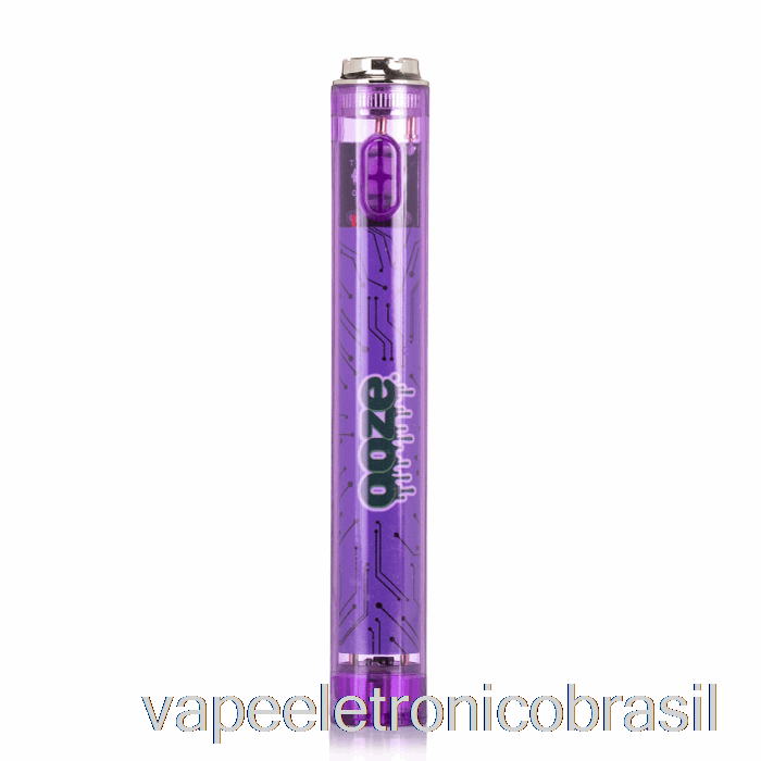 Vape Recarregável Ooze Slim 400mah Clear 510 Vape Bateria Ultra Roxa